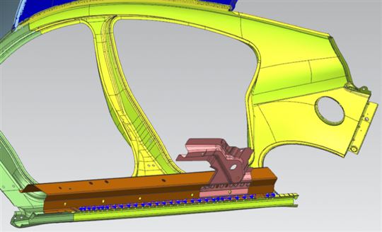 Simcenter 3D stroomlijnt de creatie van grote productielijnen zoals in de automotive industrie