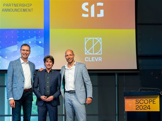 Van links naar rechts: Raymond Kok (CEO van Mendix), Luc Brandts (CEO van Software Improvement Group) en Jeroen Hanekamp (CEO van CLEVR).