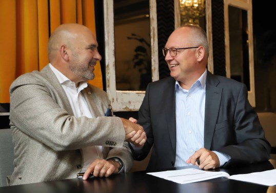 Andre van der Doelen (l) en Bruno Oudega