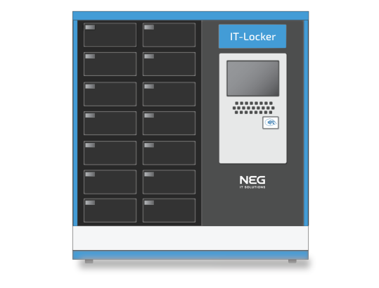 IT-locker, veilige opslag van devices zoals laptops en smart-devices