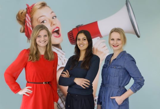 (v.l.n.r.) Arlieke Tammer, Réhsmi Eikhout en Annelies Heuvelmans