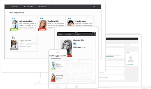 Handig: plaats de Medewerker website plugin van de Belfabriek op uw site en bezoekers zien precies wie op dit moment beschikbaar is en wie niet.
