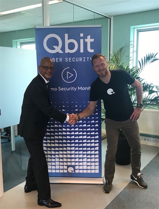 Links Jeff Scipio Partner Director Guardian360, rechts Erik Rutkens CEO Qbit Cyber Security.