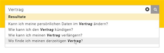 Auto Suggest bij de invoer van het begrip
