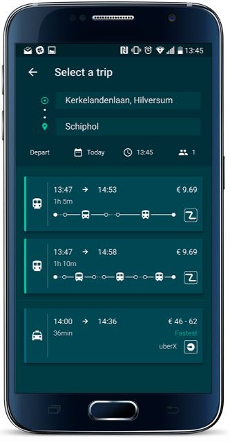 Afbeelding 2 Tranzer – Select a trip