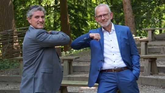 l. Arjan Spruijt, directeur innovatie PlanMen, r. Willian Wildeboer, directeur PlanMotion