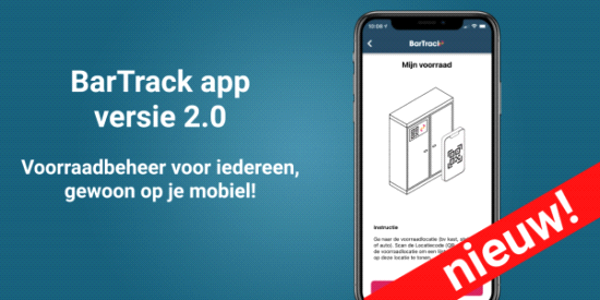 BarTrack introduceert App-versie 2.0: Voorraad beheren op je mobiele telefoon