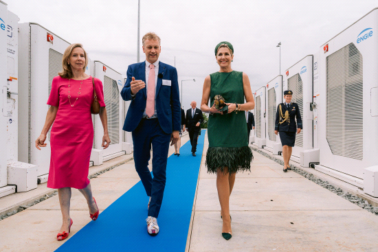 Batterijpark van ENGIE in Lelystad officieel geopend door Koningin Máxima