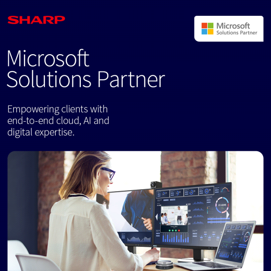 Sharp behaalt volledige set Microsoft Solutions Partner-erkenningen