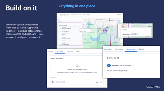 Geotab lanceert Investigations en extra functies voor meer veiligheid op de weg